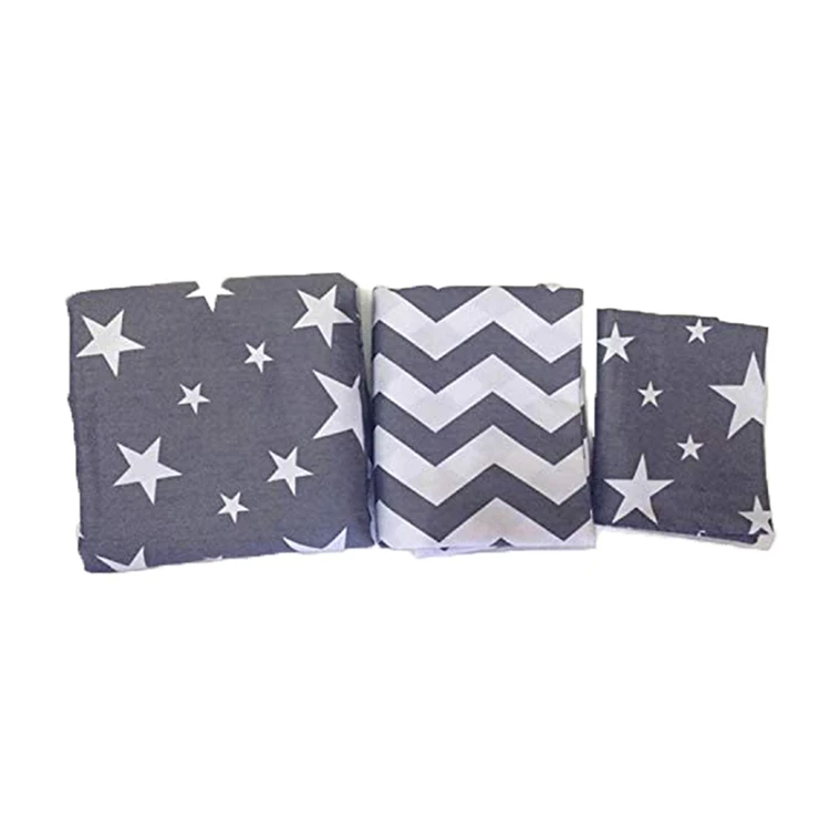 Cot bedding set sheets & pillowcases material 100% cotton 3 pieces baby bedding set