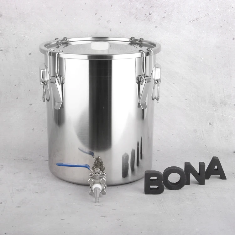 Beer Brewing Equipment Grains Fermenter Production Draft Beer Making Machine stainless fermenting bucket with lid and handle