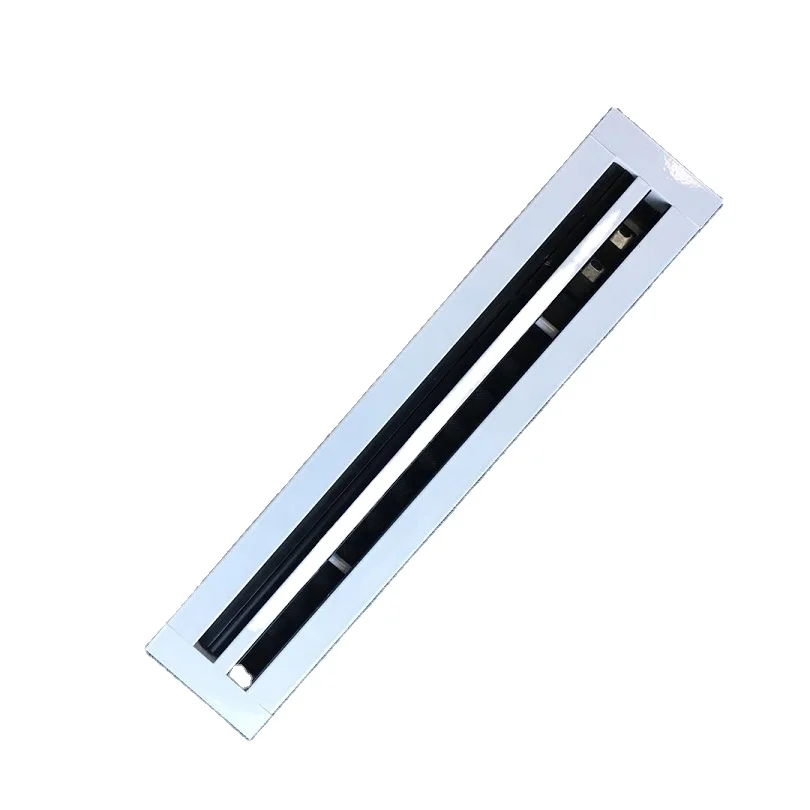 HVAC systems 2 slot one side open linear slot ceiling air diffuser vent grilles