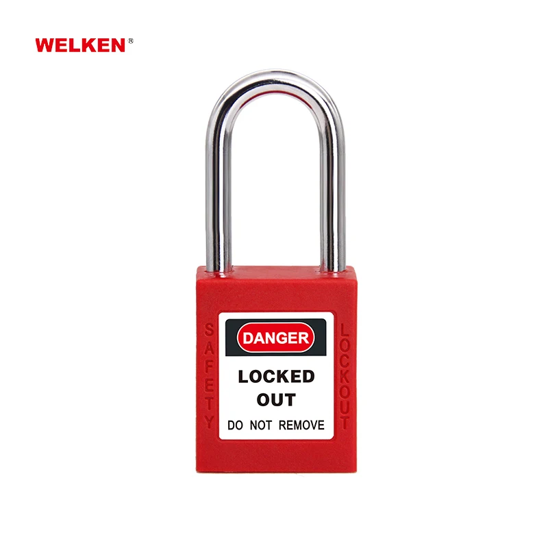 Security Brand Padlock Loto Nylon Body Lockout Safety Padlock with Master Key same key lockout