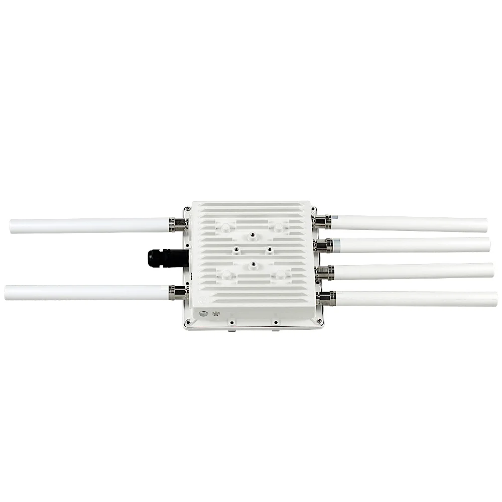 NSA Giga Ethernet Wifi 6 Outdoor TR069 SA 5g Wireless OEM Wifi 6 Outdoor Access Point High Power Support 2.4G & 5G 2 LAN /1 WAN