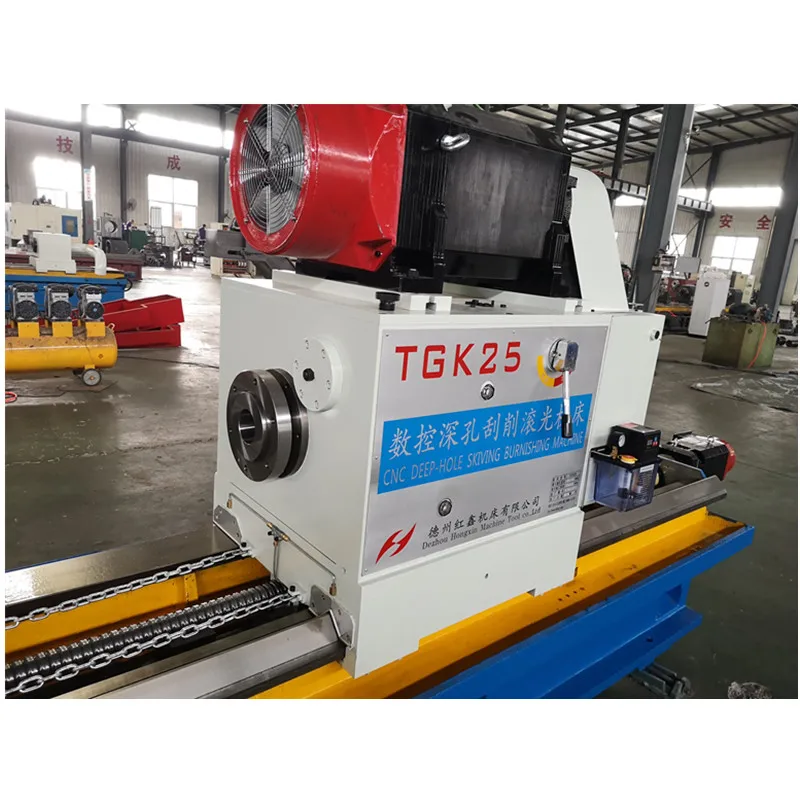 TGK25x6  CNC deep hole skiving roller burnishing machine  both job and tool rotate