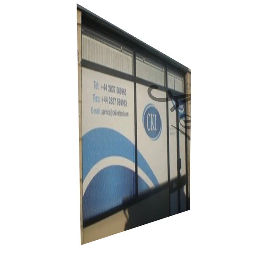 One way vision perforated  Outside glass vinyl printing Hole sticker paper