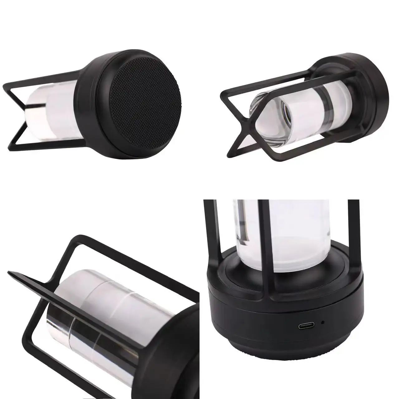 Nordic stylish Industrial Style portable Lamp Cafe Bar Table Outdoor Ambient Lantern Light Restaurant Night Lights