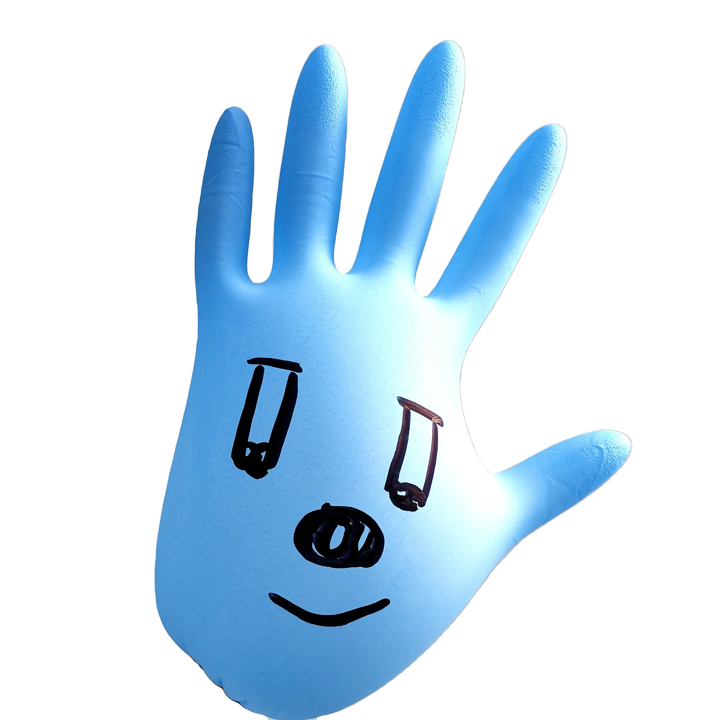 China Cheap Great  Instock Clear Transparent protective safety gloves soft Power Free Nitrile/Vinyl latex gloves