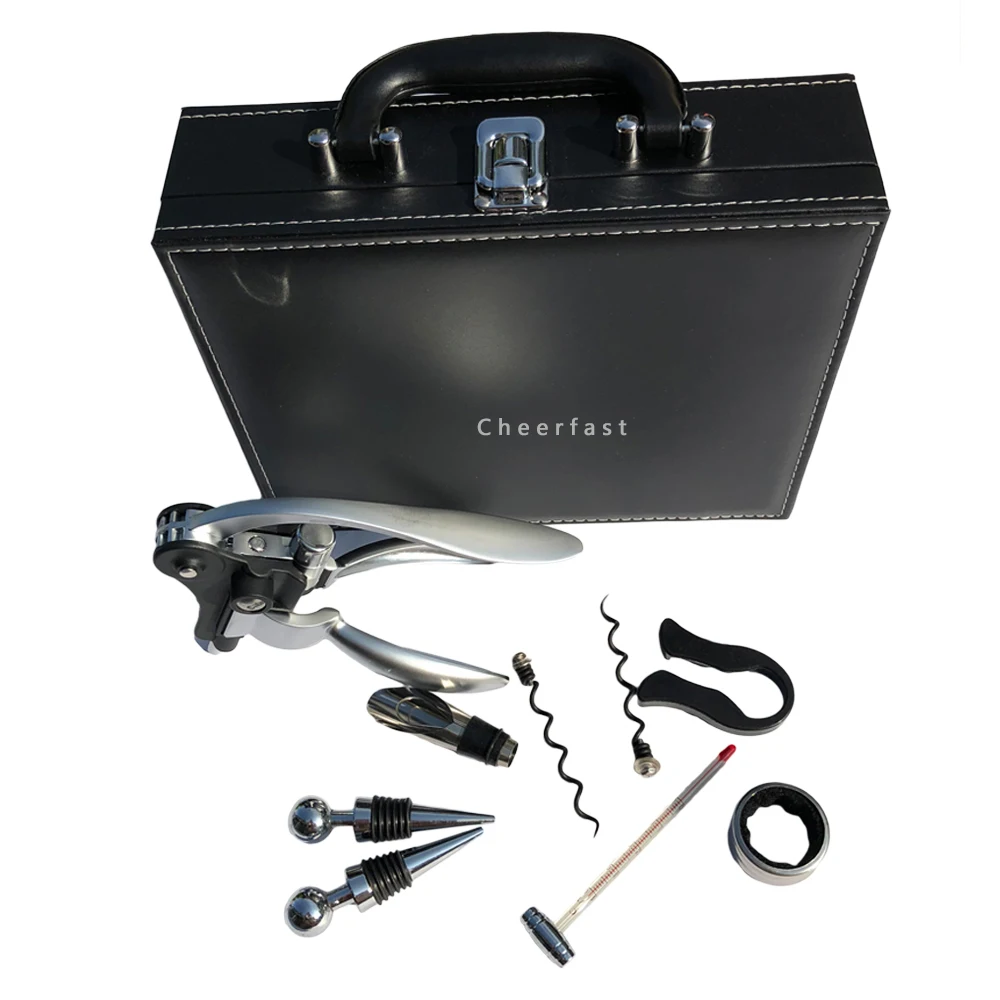 Nice 9pcs Accessories Gift Kit rabbit wine corkscrew opener gift set