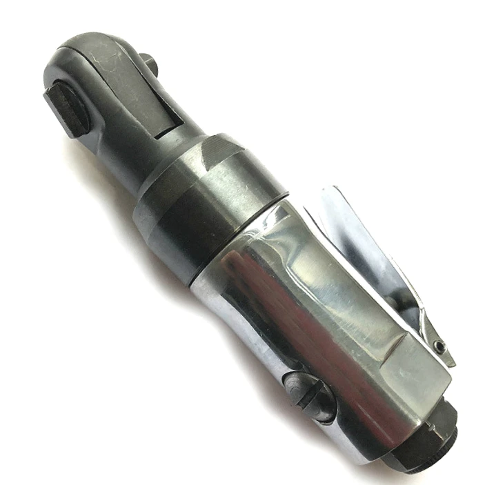  Durable air tool features a die cast aluminum body and black oxide coated ratchet head that resists