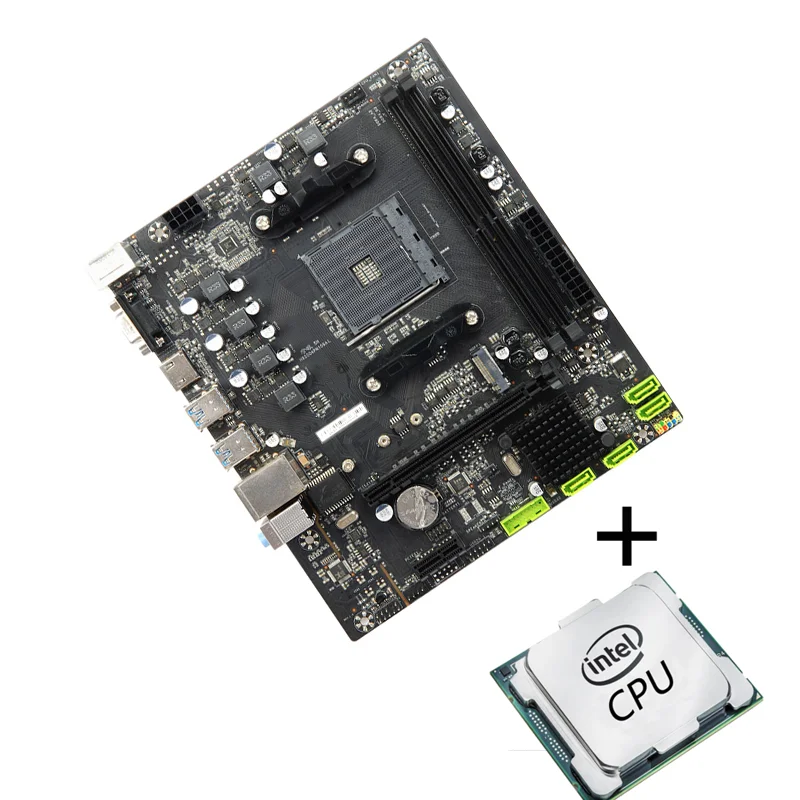 Материнская плата для компьютера с чипом Ddr4 Am4 A320, материнская плата с процессором Amd A320, комбинированная материнская плата для Amd Ryzen 5 3600