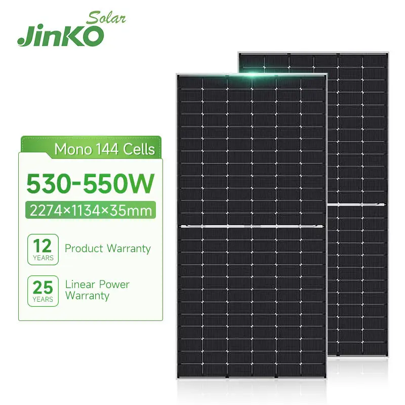 Jinko JKM530-550M-72HL4-(V) Панель солнечных батарей 555Wp, солнечный модуль 545 Вт, монокристаллический кремний 550 Вт, панель солнечных батарей, сертификаты CE
