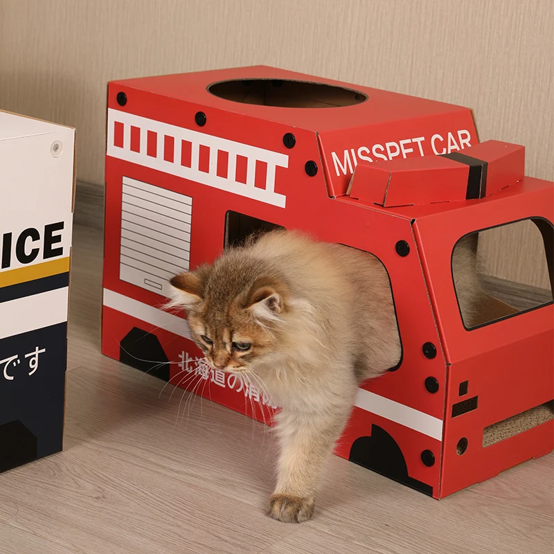 Автомобильная чесалка для кошек, картонная Когтеточка «сделай сам», игрушки для кошек, товары для дропшиппинга 2021