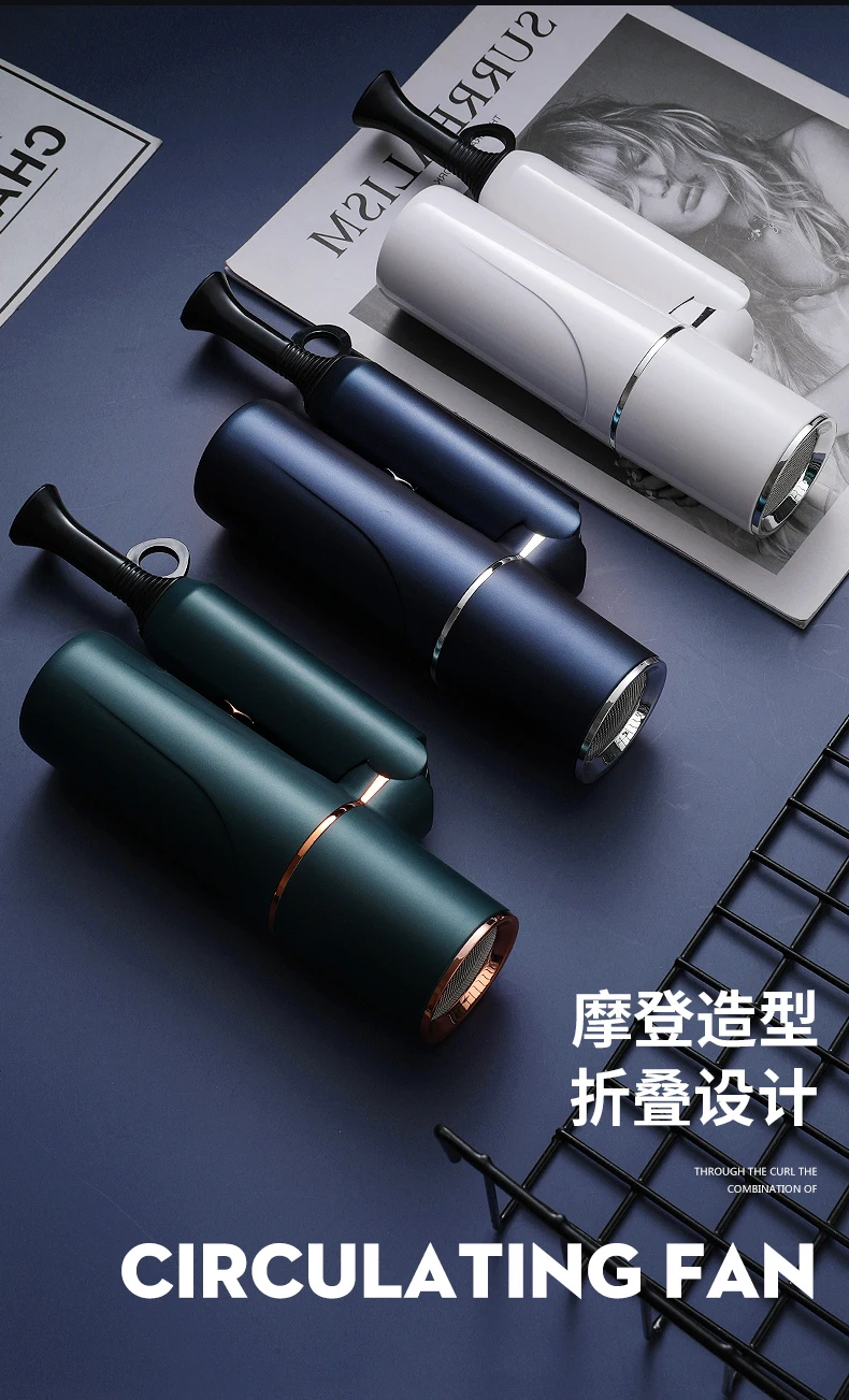 Negative Ion Professional Salon One Step Cordless Rechargeable Dryers Blow Stand Motor Mini Hair Dryer