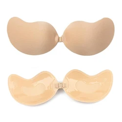 2022 Mango Silicone Chest Stickers Lift Up Nude Bra Self Adhesive Bra Nude Invisible Cover Bra Pad Sexy Strapless Breast Petals