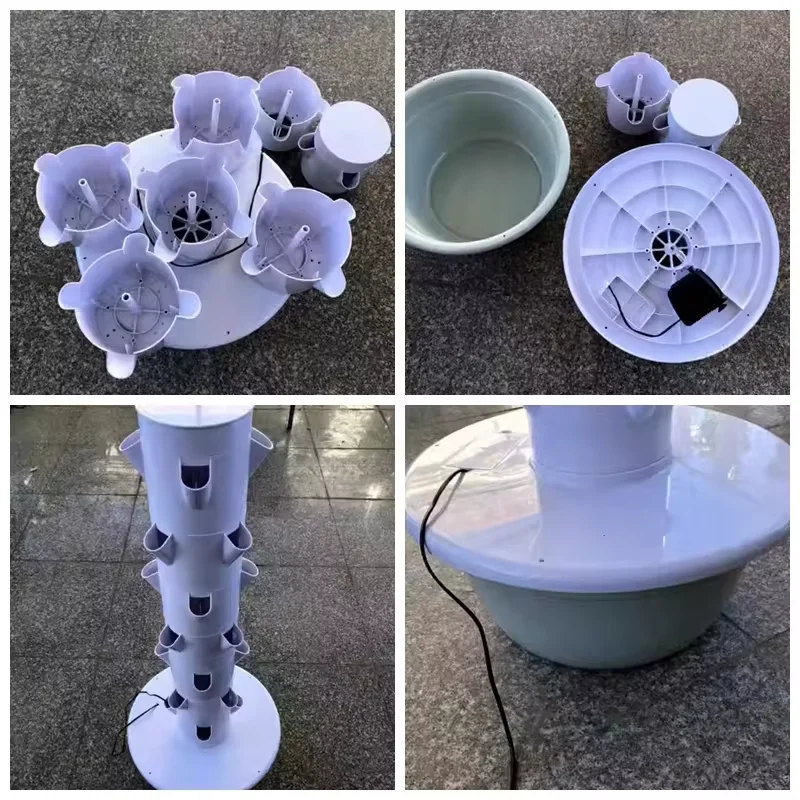Commercial Indoor Hydroponic system vertical planter 5 Layers hydroponics grow tower indoor vegetable pot