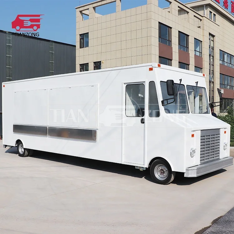 TIANZONG V58 Mobile Food Truck ice cream large Food Trailer best model food cart