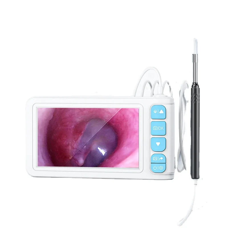 P90 5inch Screen IPS 3.9mm 2K Ear Removal Endoscope Wireless Ear Wax Earwax Cleaner with 1m Cable Clear Screen Display