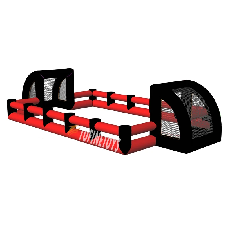 Customized Inflatable Soccer Field For Kids Football Shooting Play