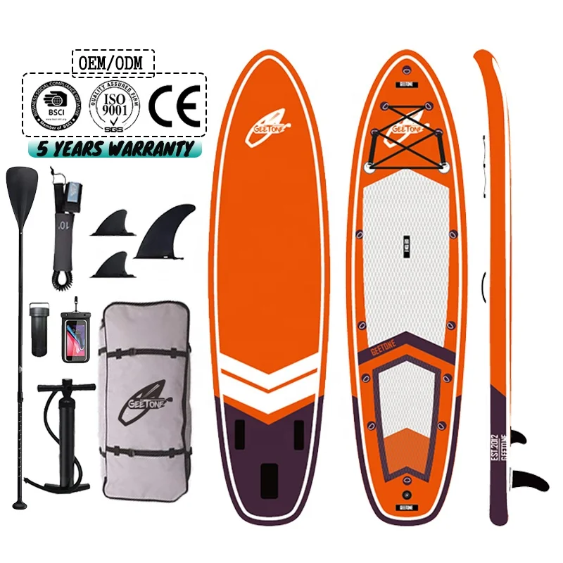 GeeTone Water sports Inflatable Stand Up Paddle Board Inflatable SUP Board Surfboard ISUP Boards