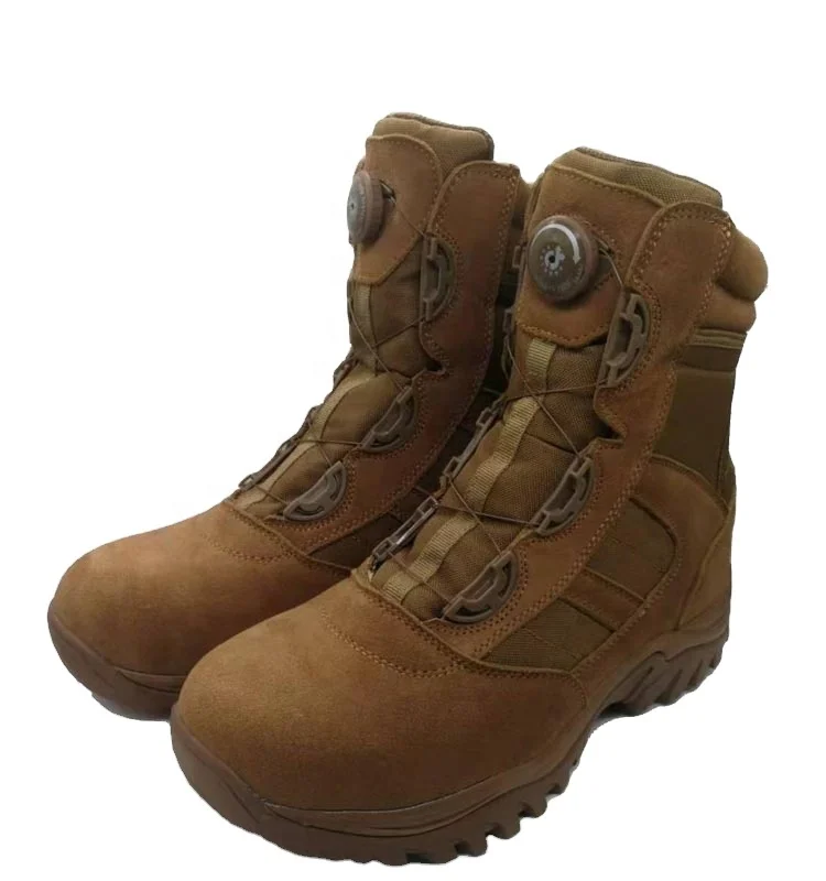 Fashion hiking shoes men combat boots walking style shoes with shoe lacing