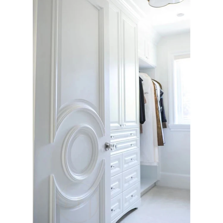 Hot sale modern wood door top quality solid wood door single open customized modern high-end wood door