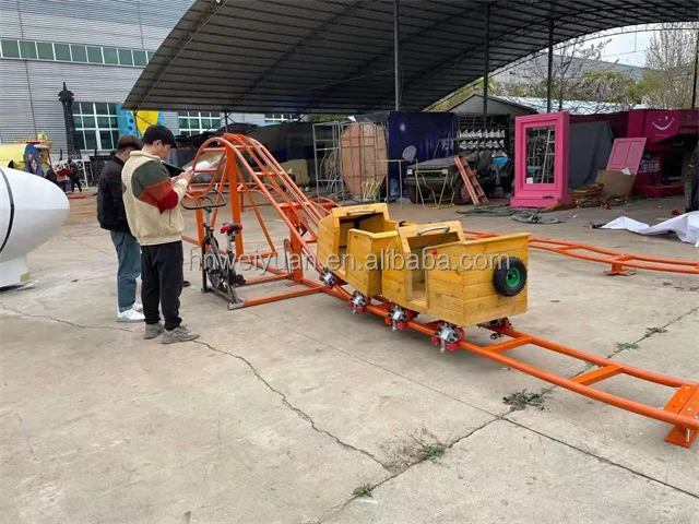 newest profitable s most popular amusement park rides unpowered mini roller coaster for sale
