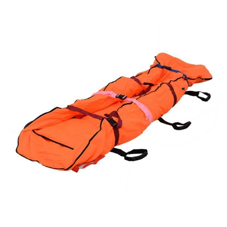 Battlefield Front line first aid easy carry portable emergency full body PVC safety soft vacuum mattress stretcher