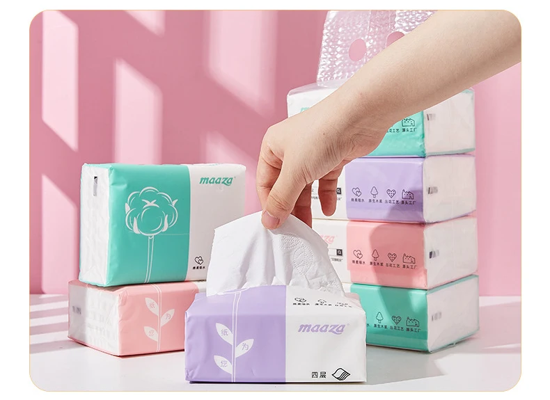Factory direct sell 4ply facial tissue paper toilet custom logo paper