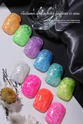 oxxi Newest Color Gel Private Label Salon Wholesale Factory OEM Sequins Shimmer Cat Eye UV Gel