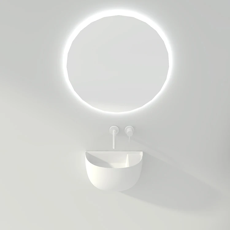 SM-8427 Европейский дизайн, новый стиль, шампунь, композитный столешница, Настенная раковина для ванной комнаты