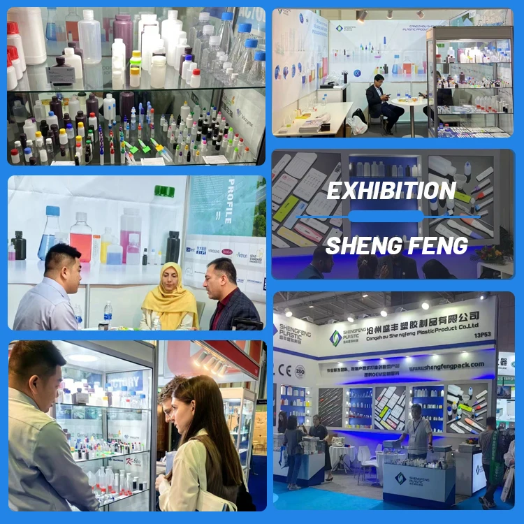 Free Samples 500ml Plastic HDPE PP Standard Biochemical Wide-mouth liquid reagent chemical bottle for Lab