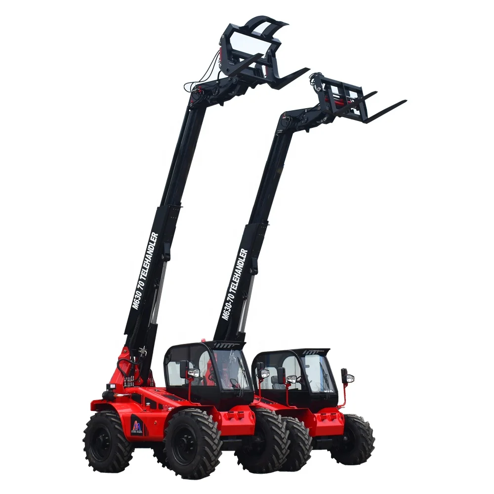 3ton 7 м manitou Телескопический телескопический погрузчик 4x4 телескопическая стрела вилочного погрузчика для