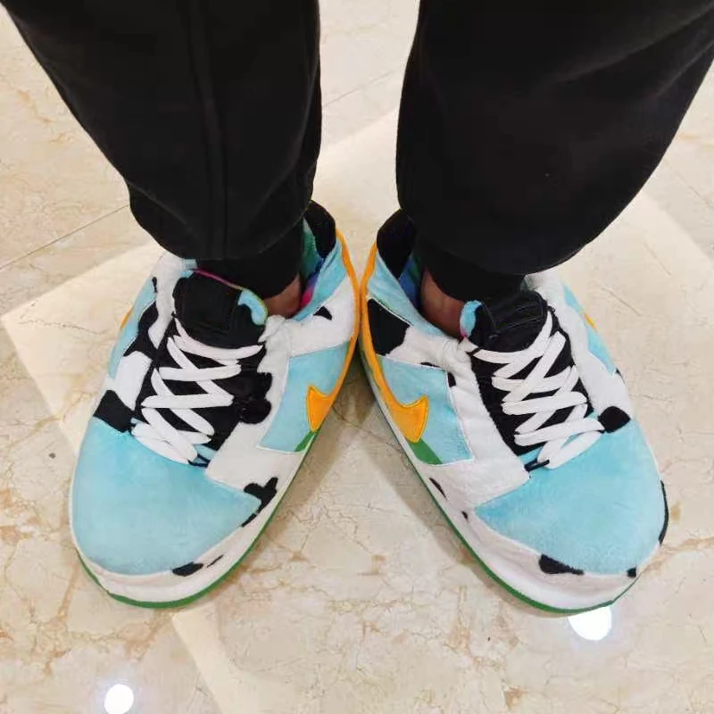  Очень популярные зимние домашние тапочки Jordan теплые женские yeezy