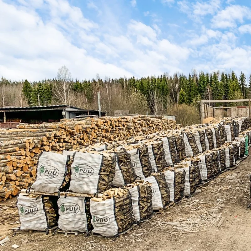 With UV firewood bulk bags  FIBC Mesh bag for Firewood
