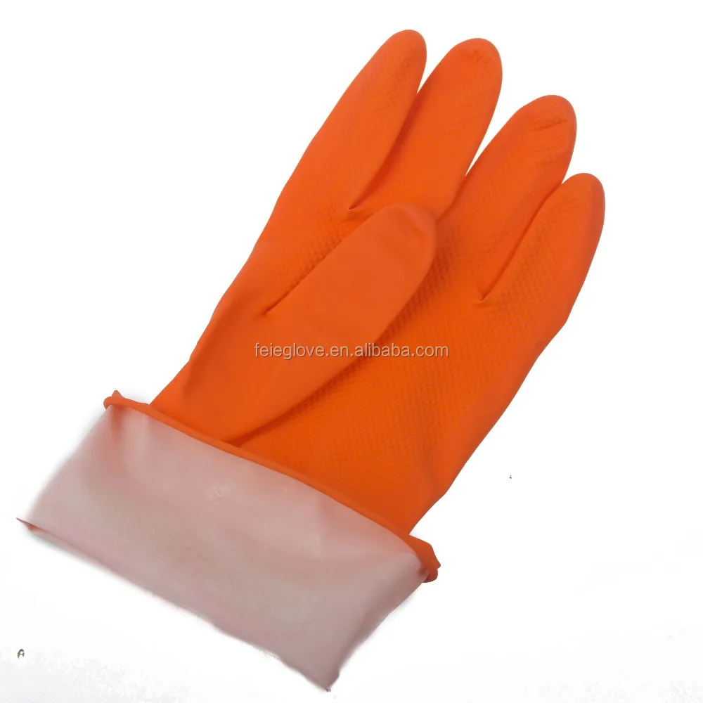 The Materials of Reusable Household Cleaning Gloves and Kitchen Gloves Latex Are Natural Custom Logo Custom Package Thin