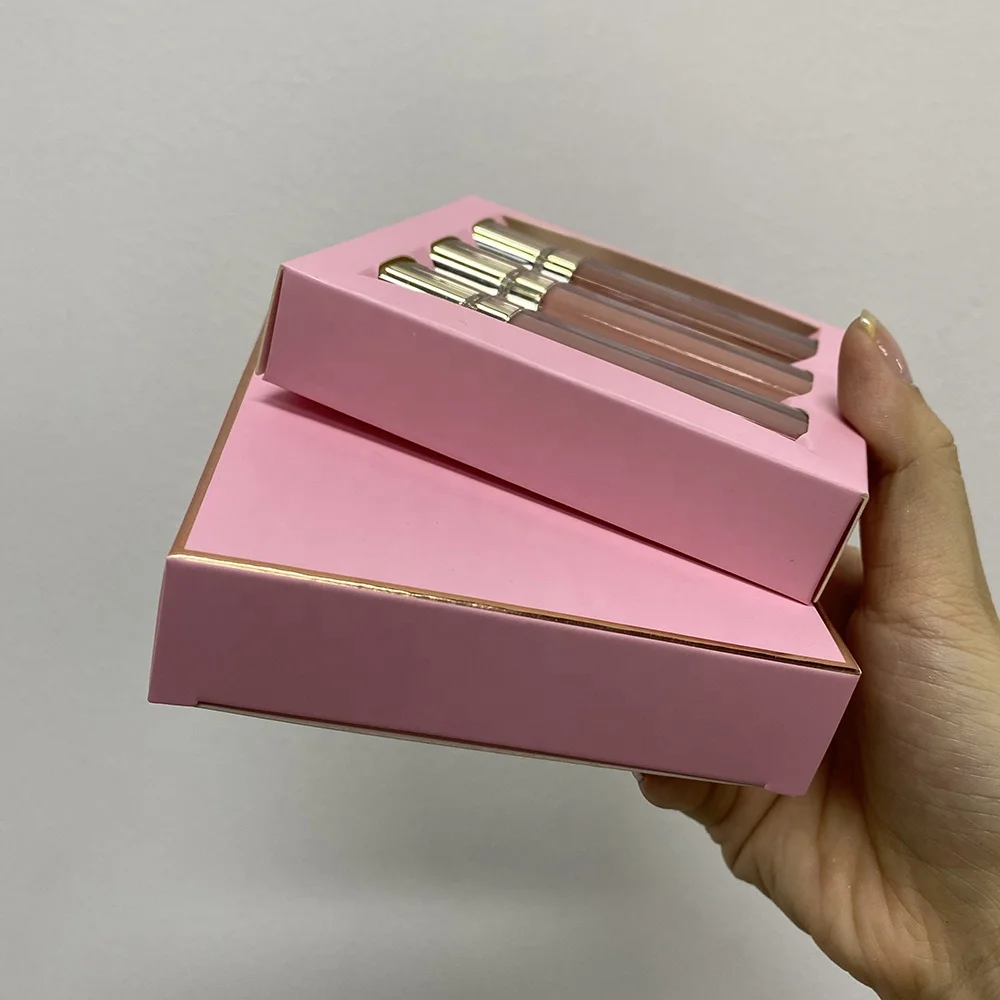 Долговечная коробка на заказ в наличии подарочный набор блеска для губ