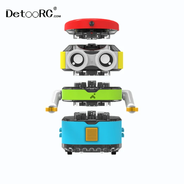 Detoo Diy Stem coding robot kit 30+ sensor games programming remote control EV3 robot kit for 4+ages kids