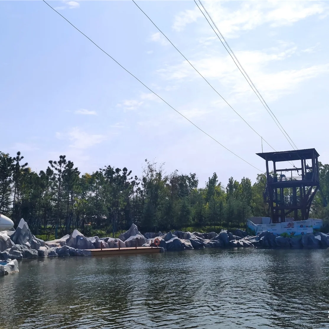 Popular Adult and Kids Adventure  Amusement Park Set Backyard Zip Line Equipment Kit Ziplines For Backyard With Good Quality