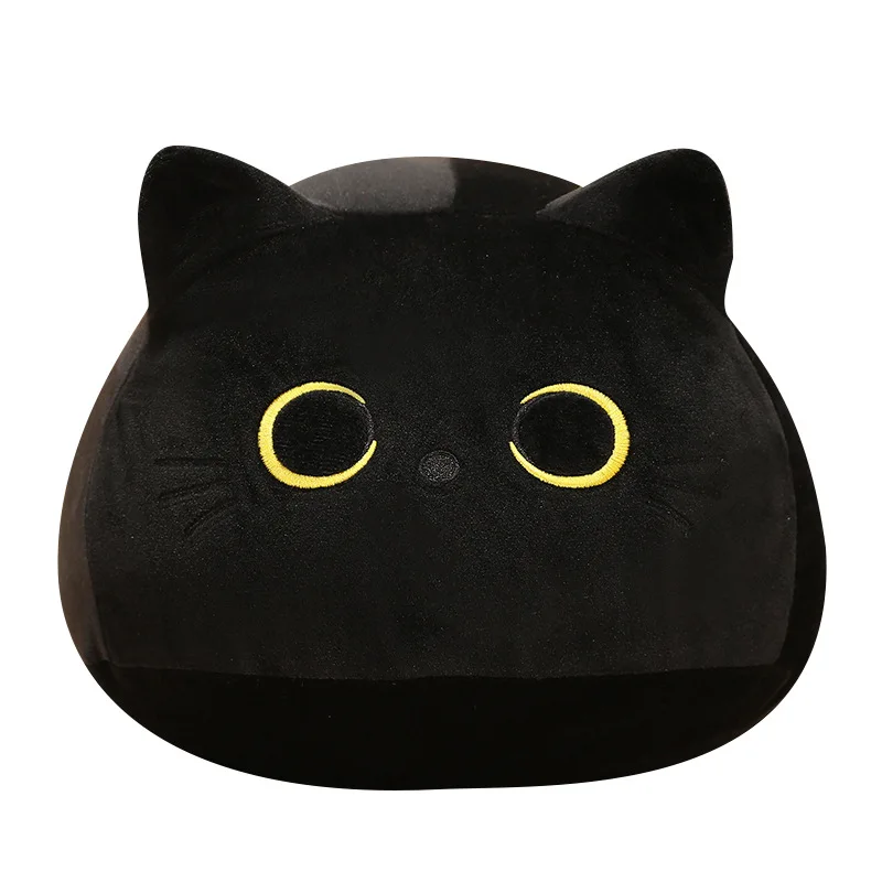Wholesale Best Selling Japanese Kitten Pillow Soft Cute Black Cat And White Cat Plush Doll