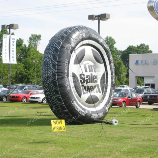 Hot sale giant inflatable tire,inflatable tire display, inflatable tire man for advertising