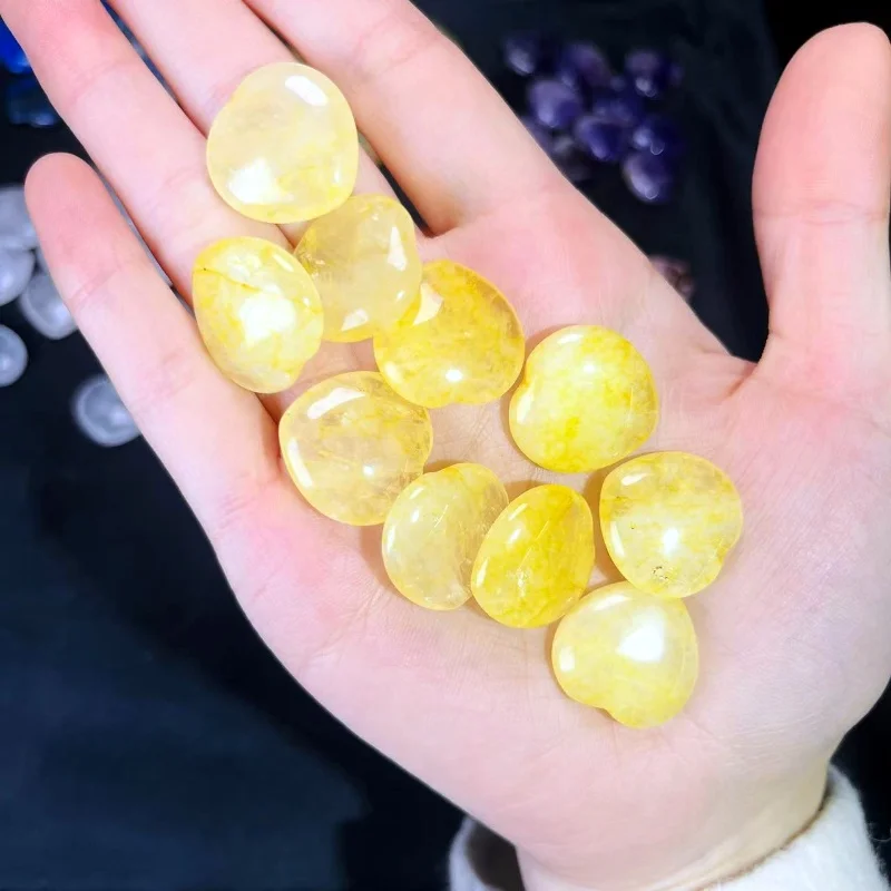 Hot Sale Natural Crystals Carnelian Heart Pendent Ornament Dream Amethyst Carving Craft For Healing Home Decoration