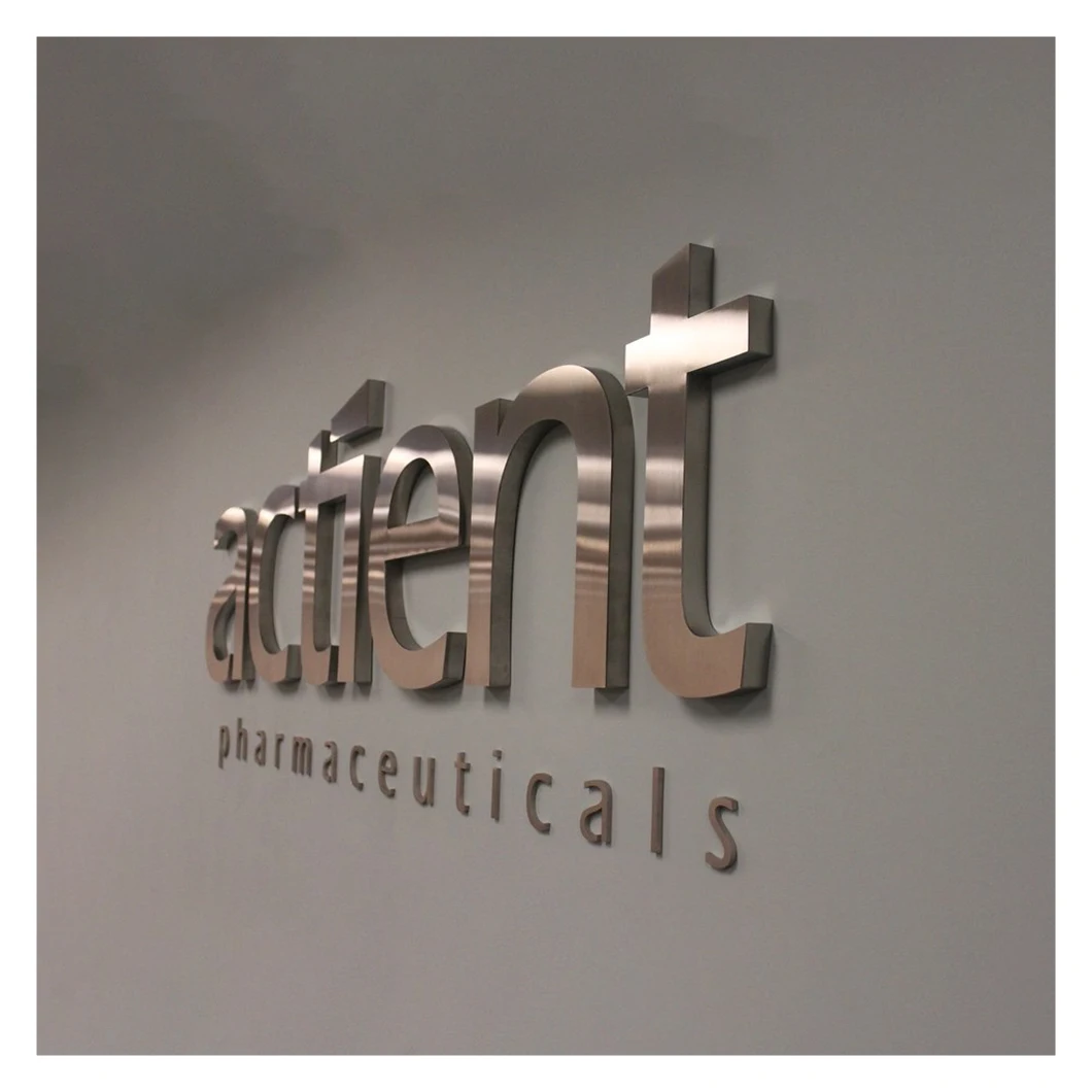 High quality 3D Illuminated Logo Commercial Embossed Letter For Building Front Led Backlit Letter Sign