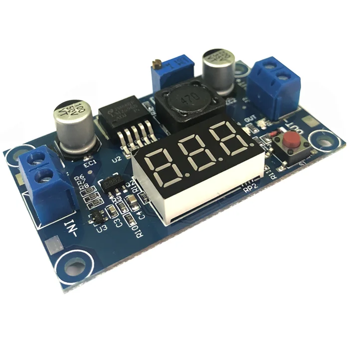DC Buck Step Down Module LM2596 DC/DC 4.0~40V to 1.25-37V Adjustable Voltage Regulator With LED Voltmeter