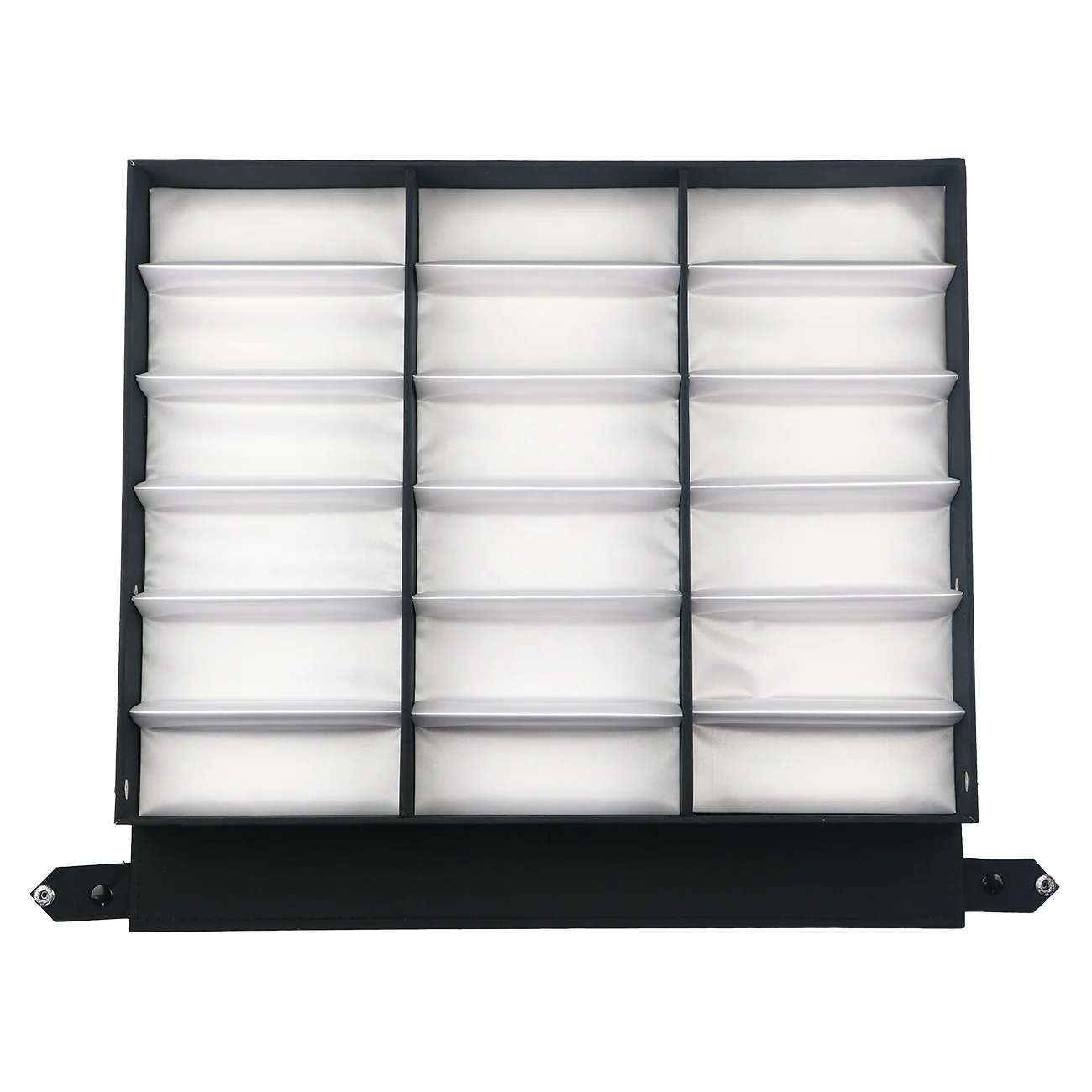 Dropshipping Big Sunglasses Case Box Eyewear Show Display Multi-Slot Sunglasses Organizer Storage Box 18 Slot Eyeglass Trays
