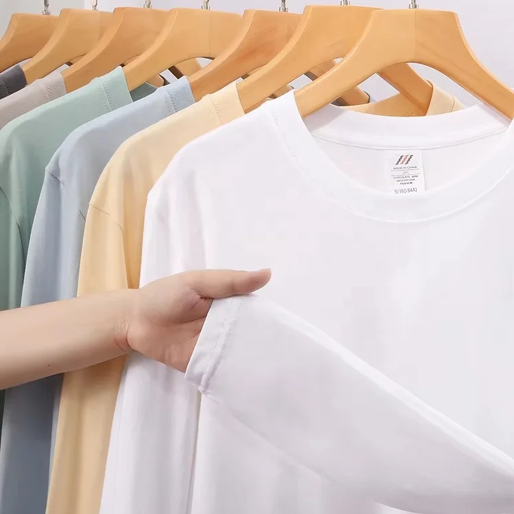 Sportswear Heavy Weight full sleeve tshirt 230 gsm unisex-adult Classic-Fit Crewneck Drop Shoulder t shirt for men