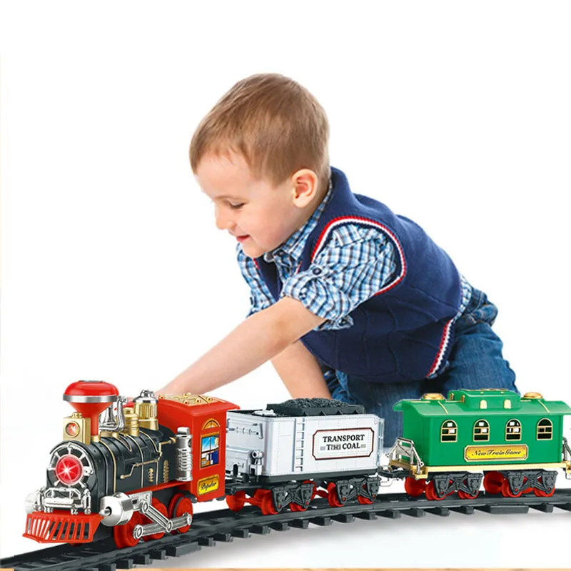 RC Toys Remote Control vehicle Kids Toy Train Battery Operated Train for Kids Children Christmas Gifts