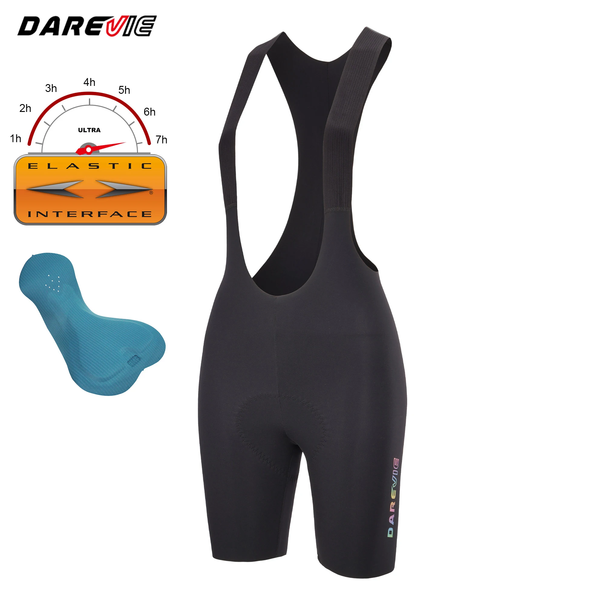 Darevie Professional Cycling Gel Pad Bicycle Tights Bike Bibs Shorts Women Bibs Cycling Bib Shorts With Italy Pad