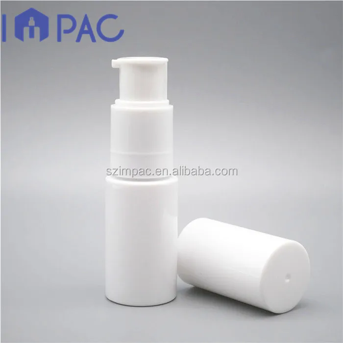 Pocket size cosmetic white plastic powder bottle for spraying 35ml