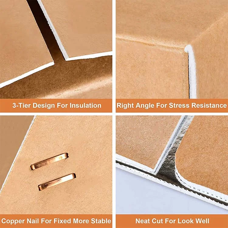 Cheap cold chain cooler corrugated carton meat packaging thermal shipping cardboard insulated box for transporting frozen food