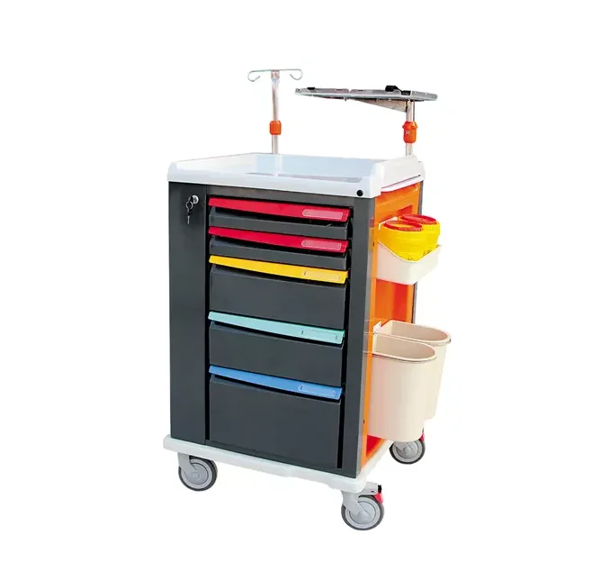 Luxury ABS Plastic Medical Emergency Hospital Drug Trolley