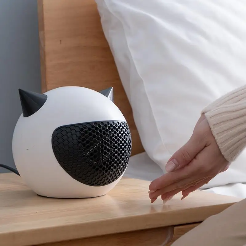 Hot Selling Portable Fan Heater 500W PTC Home Electric Room Fan Heater with Thermostat with tip-over switch factory wholesale