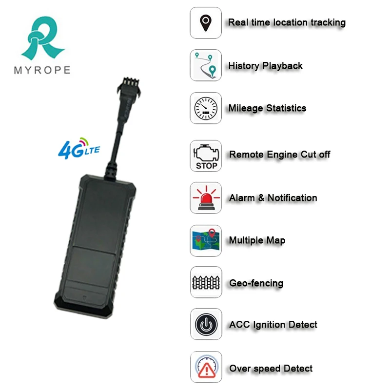 Tracking GPS Tracker for Truck Fleet Management Remotely Cut Off Engine 4G Vehicle GPS Tracker